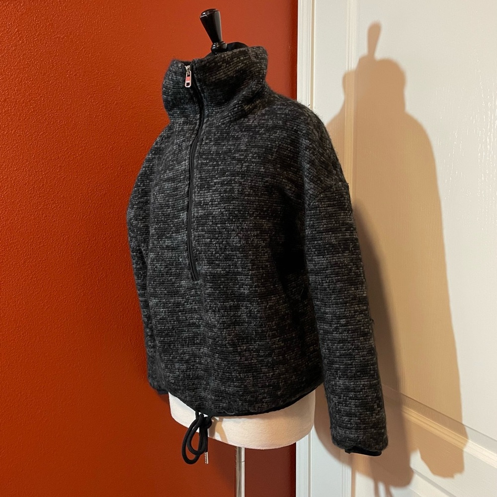 Varley Women’s The Bailey Half Zip Speckle Fleece Oversized Slouchy Sweater